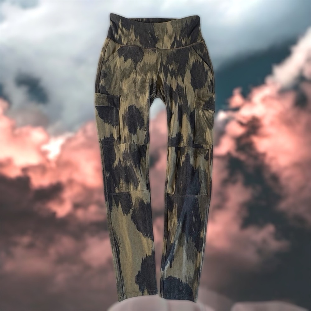 Alpine Design Women's M Selina High Rise Tight Legging Green Camo - Picture 2 of 14